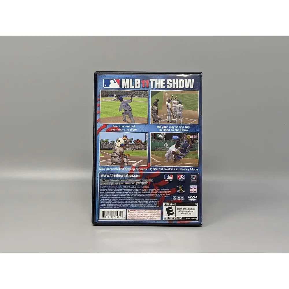 MLB 11 The Show PS2 PlayStation 2 Replacement Case & Manual Only No Game